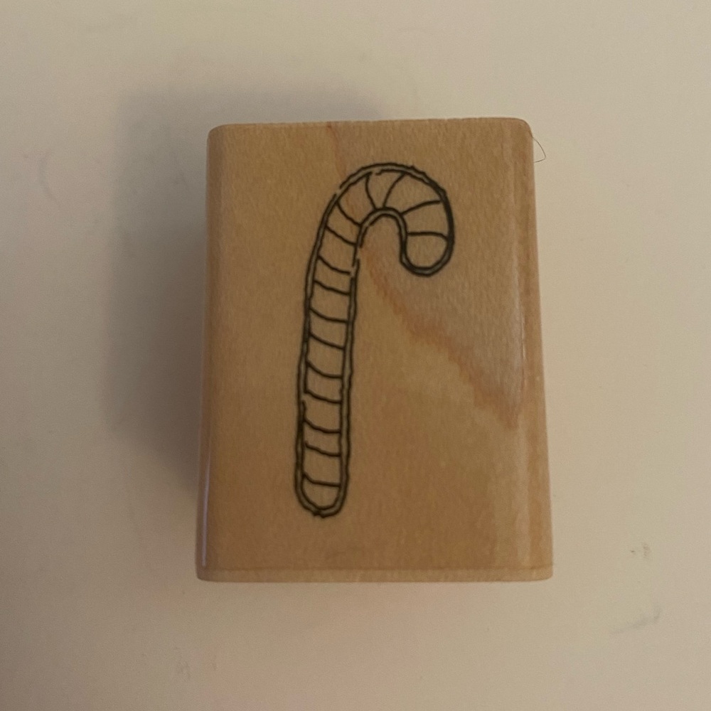 JRL Design Candy Cane Rubber Stamp